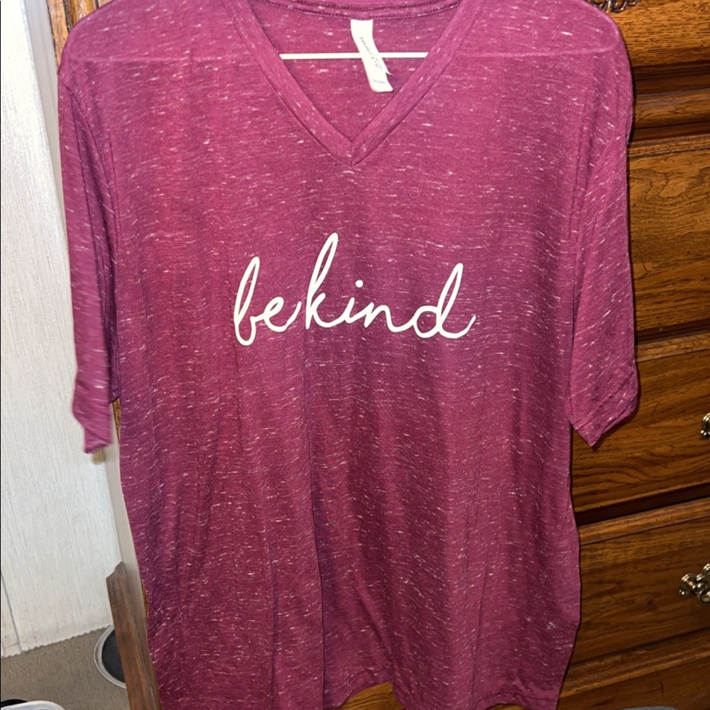Women’s “Be Kind” V neck T-shirt